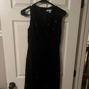 Prosecco black sequence mini dress, size 6
